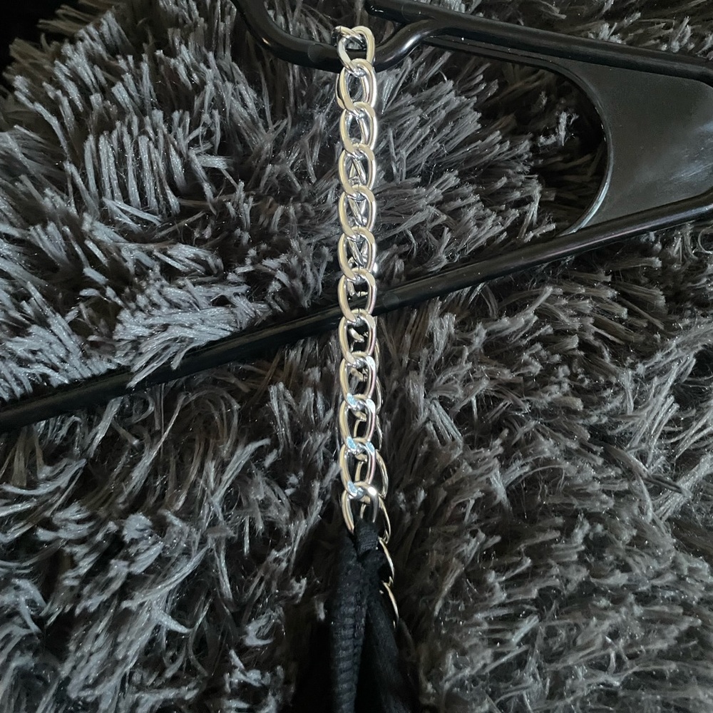 Cute goth top with chain straps
